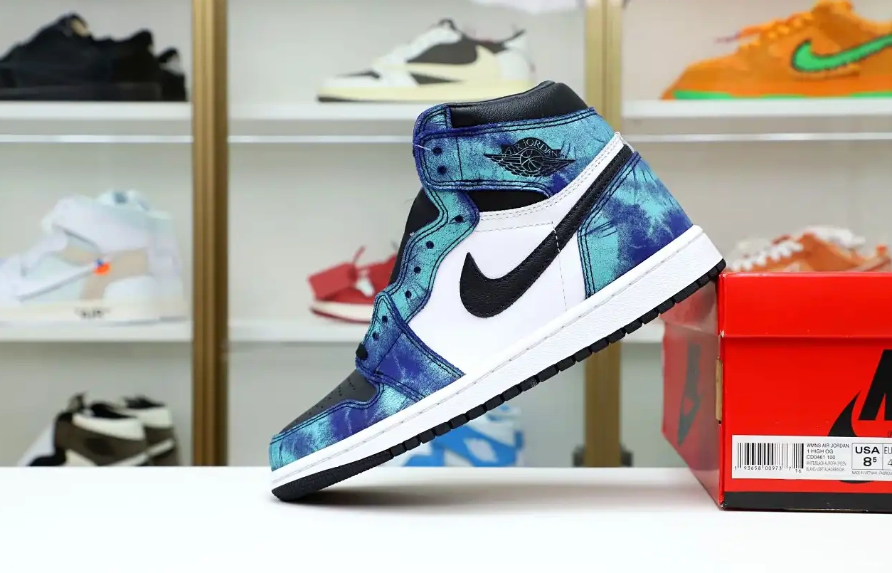 OG  High 1 Tie-Dye Jordan Air 0507